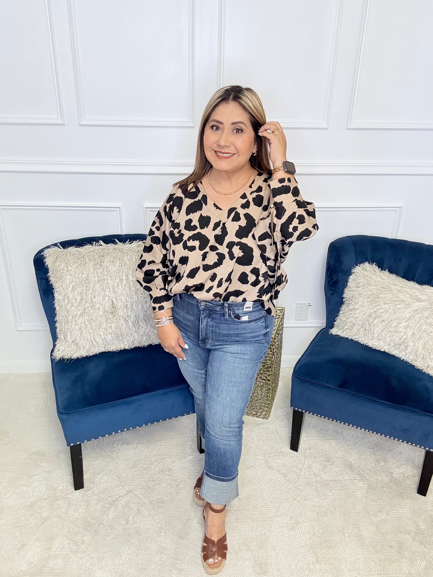 She's Got Eyes of Gold Batwing Blouse